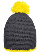 Pompon Hat With Contrast Stripe (MB7964)