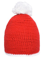 Pompon Hat With Contrast Stripe (MB7964)