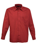 Men´s Poplin Long Sleeve Shirt (PW200)