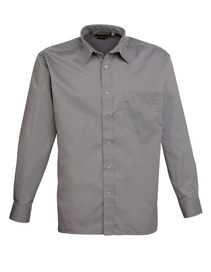 Men´s Poplin Long Sleeve Shirt (PW200)