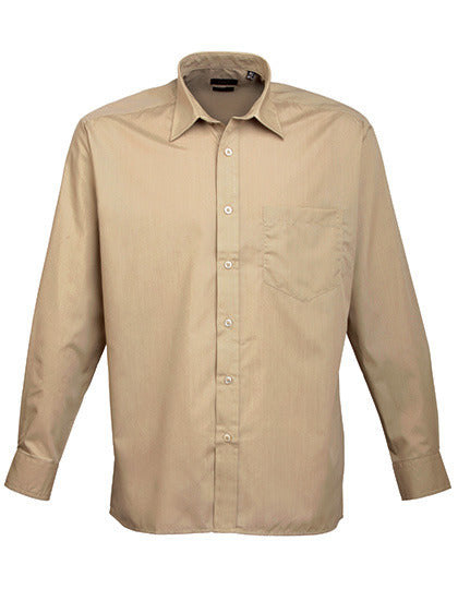 Men´s Poplin Long Sleeve Shirt (PW200)
