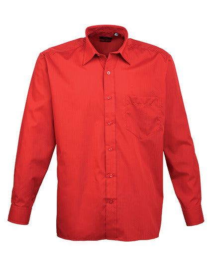 Men´s Poplin Long Sleeve Shirt (PW200)
