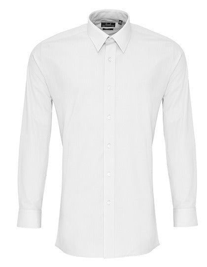 Men´s Long Sleeve Fitted Poplin Shirt (PW204)