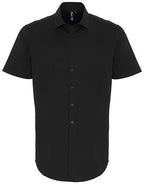 Men´s Stretch Fit Poplin Short Sleeve Cotton Shirt (PW246)
