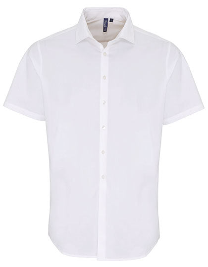 Men´s Stretch Fit Poplin Short Sleeve Cotton Shirt (PW246)