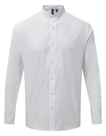 Men´s Banded Collar Grandad Long Sleeve Shirt (PW258)
