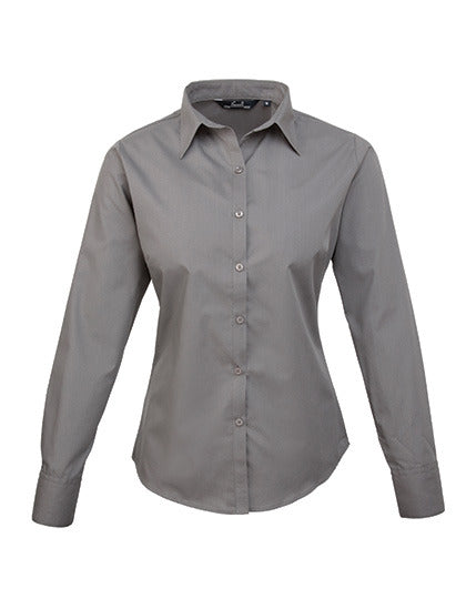 Women´s Poplin Long Sleeve Blouse (PW300)