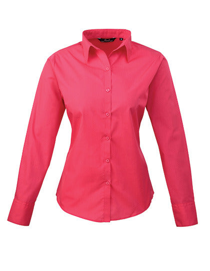 Women´s Poplin Long Sleeve Blouse (PW300)