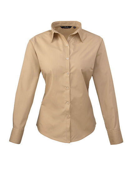 Women´s Poplin Long Sleeve Blouse (PW300)