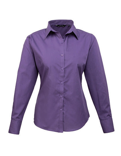 Women´s Poplin Long Sleeve Blouse (PW300)