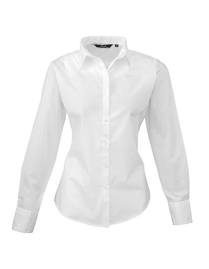 Women´s Poplin Long Sleeve Blouse (PW300)