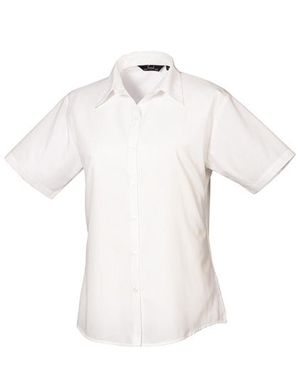 Women´s Poplin Short Sleeve Blouse (PW302)
