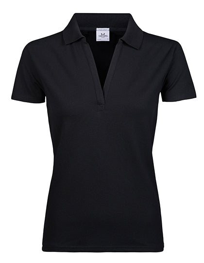 Women´s Luxury Stretch V-Neck Polo (TJ1409)