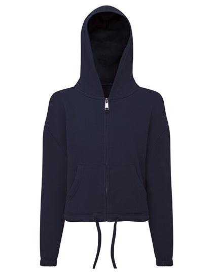 Kids Recycled Cropped Oversize Full-Zip Hoodie (TR61B)