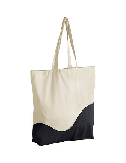 Organic Cotton Wave Print Maxi Bag (WM235)
