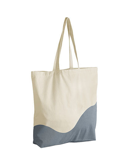 Organic Cotton Wave Print Maxi Bag (WM235)
