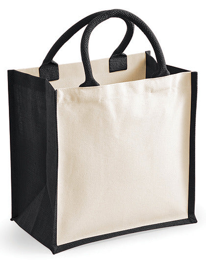 Printers Midi Jute Bag (WM421)