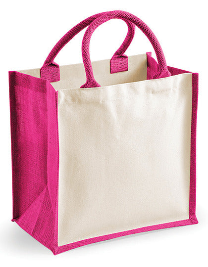 Printers Midi Jute Bag (WM421)