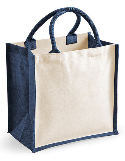 Printers Midi Jute Bag (WM421)