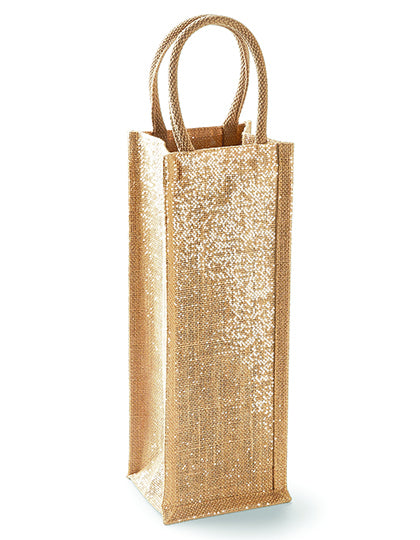Shimmer Jute Bottle Bag (WM433)