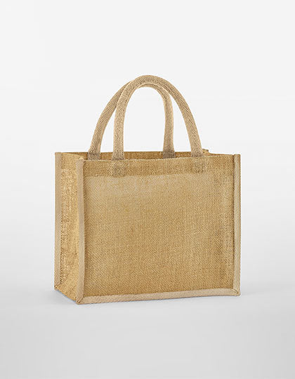 Natural Starched Jute Midi Bag (WM473)