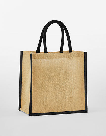 Natural Starched Jute Mini Gift Bag (WM477)
