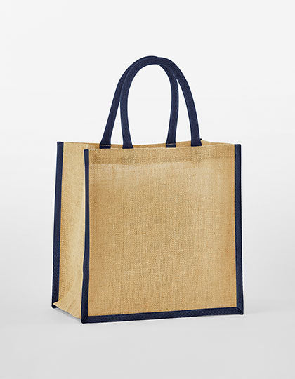 Natural Starched Jute Mini Gift Bag (WM477)