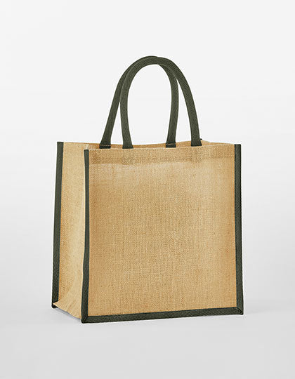 Natural Starched Jute Mini Gift Bag (WM477)