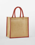 Natural Starched Jute Mini Gift Bag (WM477)