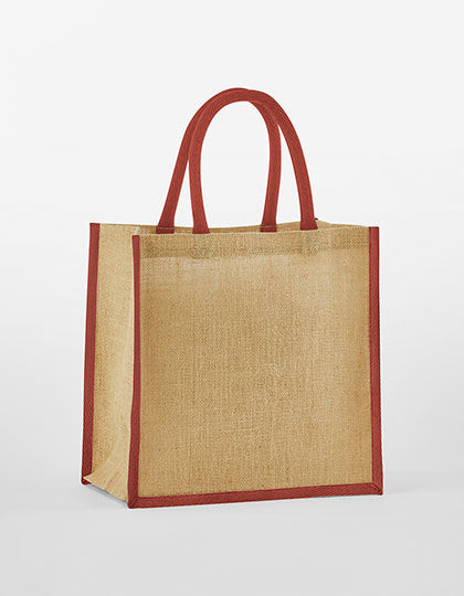 Natural Starched Jute Mini Gift Bag (WM477)