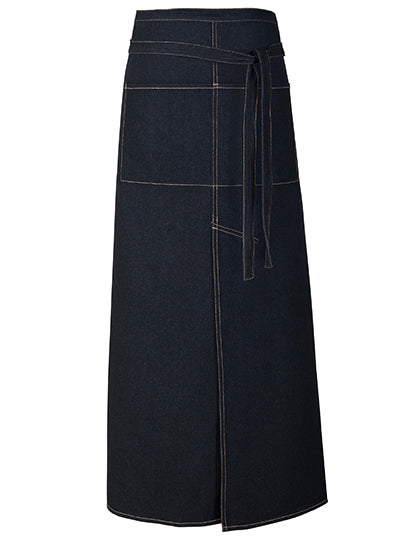 Jeans Bistro Apron With Split (X992)