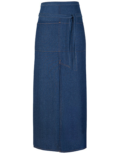 Jeans Bistro Apron With Split (X992)