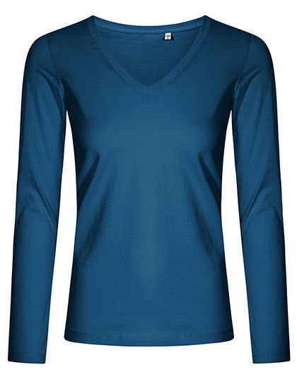 Women´s V-Neck T-Shirt Long Sleeve (XO1560)