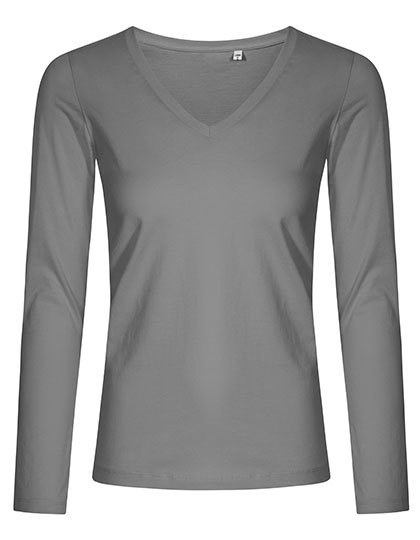 Women´s V-Neck T-Shirt Long Sleeve (XO1560)