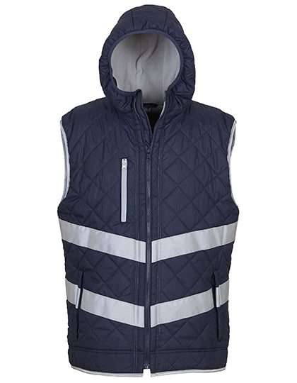 Hi-Vis Kensington Hooded Gilet (YK007)