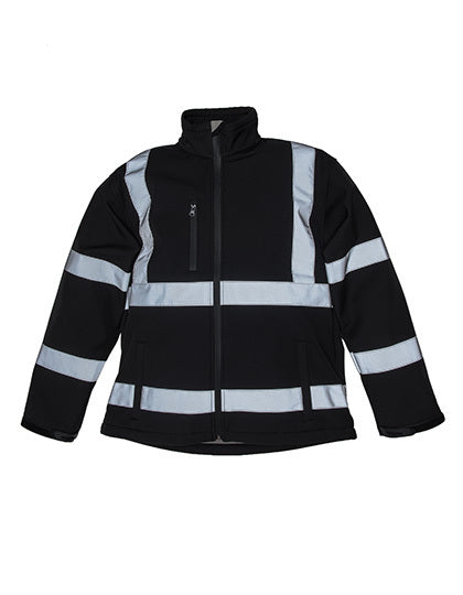 Hi-Vis 2 Bands & Braces Softshell Jacket (YK09)