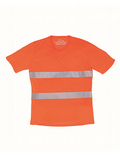 Hi-Vis Top Cool Super Light V-Neck T-Shirt (YK910)