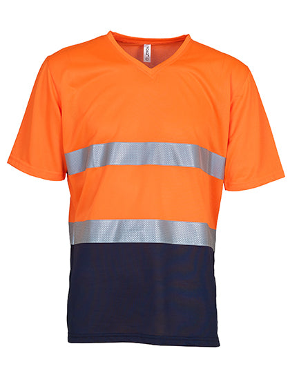 Hi-Vis Top Cool Super Light V-Neck T-Shirt (YK910)