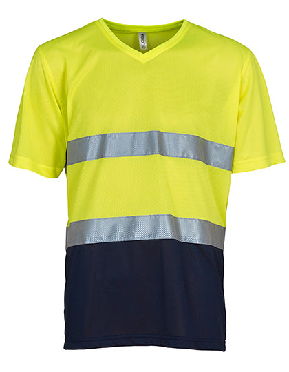 Hi-Vis Top Cool Super Light V-Neck T-Shirt (YK910)