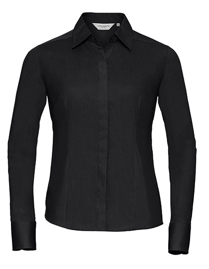 Ladies´ L/S Poly-Cotton Easy Care Fitted Poplin Shirt (Z924F)