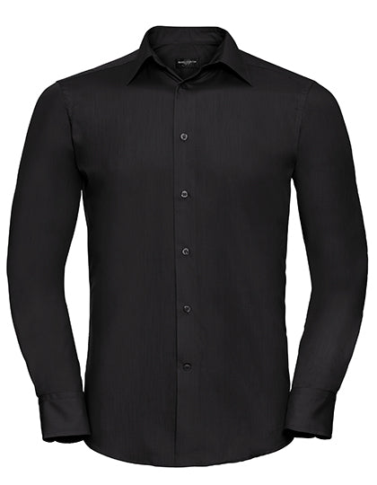 Men´s L/S Poly-Cotton Easy Care Tailored Poplin Shirt (Z924)