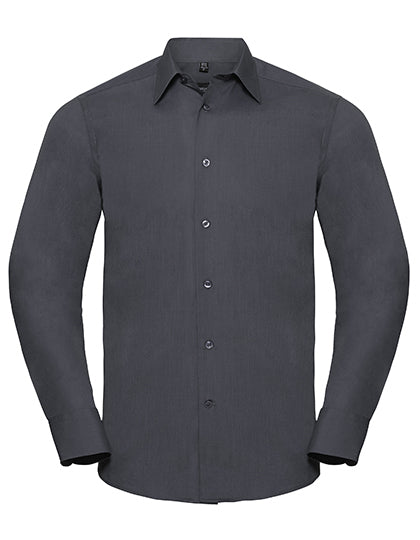 Men´s L/S Poly-Cotton Easy Care Tailored Poplin Shirt (Z924)