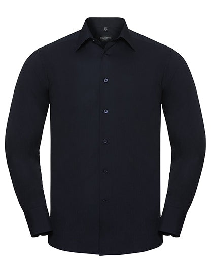Men´s L/S Poly-Cotton Easy Care Tailored Poplin Shirt (Z924)