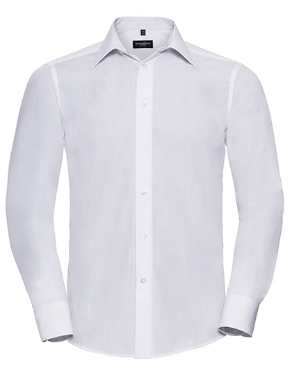 Men´s L/S Poly-Cotton Easy Care Tailored Poplin Shirt (Z924)