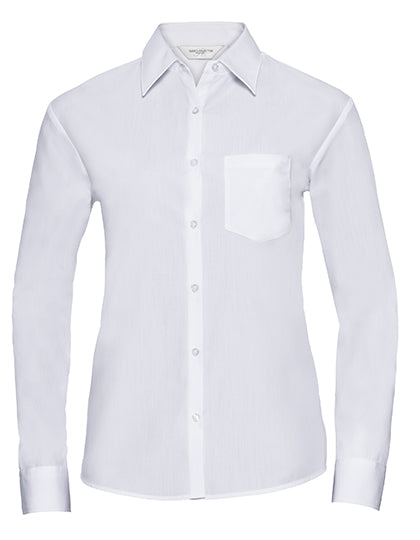 Ladies´ L/S Poly-Cotton Easy Care Poplin Shirt (Z934F)