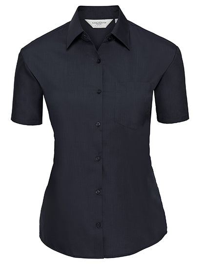 Ladies´ Short Sleeve Poly-Cotton Easy Care Poplin Shirt (Z935F)