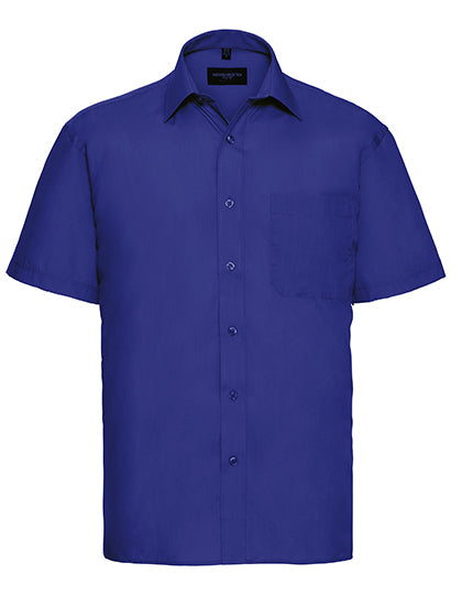 Men´s Short Sleeve Poly-Cotton Easy Care Poplin Shirt (Z935)