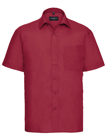Men´s Short Sleeve Poly-Cotton Easy Care Poplin Shirt (Z935)
