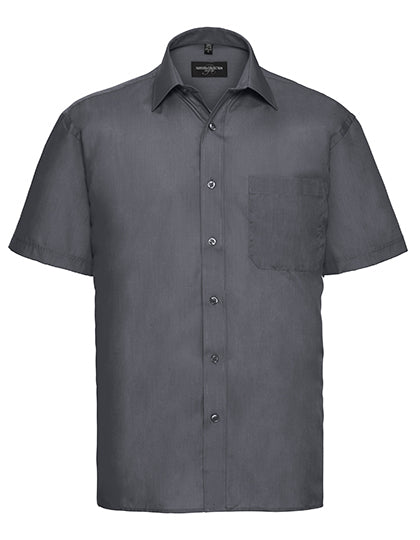 Men´s Short Sleeve Poly-Cotton Easy Care Poplin Shirt (Z935)