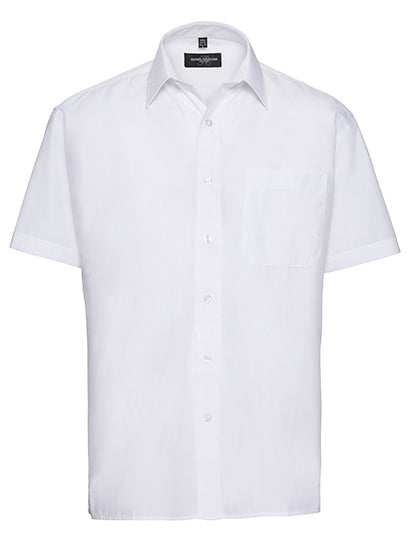 Men´s Short Sleeve Poly-Cotton Easy Care Poplin Shirt (Z935)
